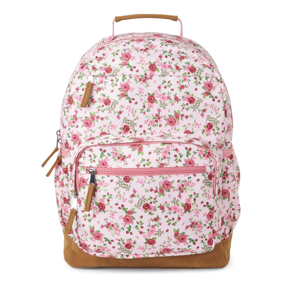 NWT: Girls Floral Multi- Color Backpack